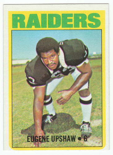 1972 Topps Gene Upshaw Rookie Card #186 VG front