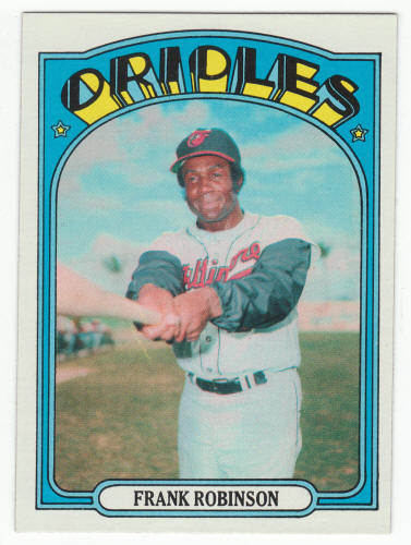 1972 Topps #100 Frank Robinson baseball card front