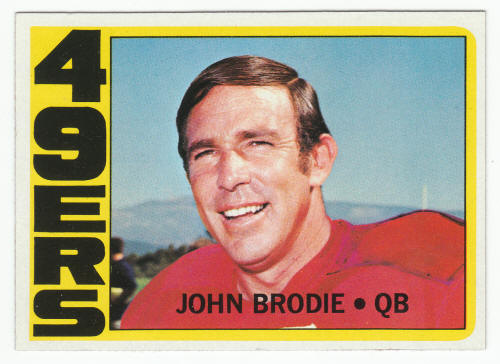 1972 Topps John Brodie #220 front