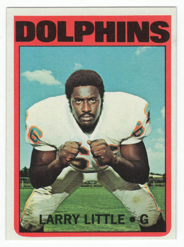 1972 Topps Larry Little Rookie Card #240 front