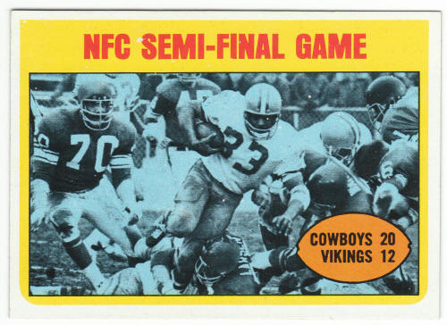 1972 Topps #134 NFC Semi-Final Game