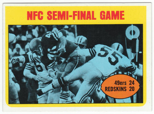 1972 Topps #136 NFC Semi-Final Game front