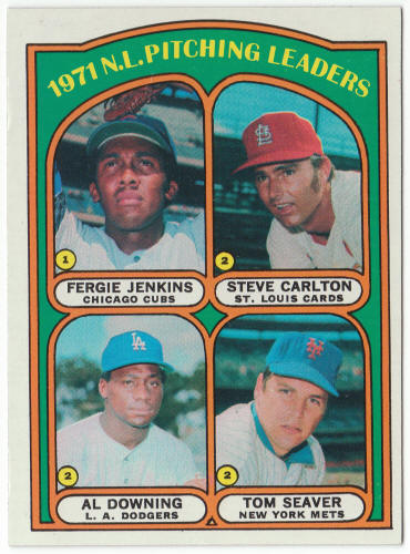 1972 Topps #93 NL Pitching Leaders front