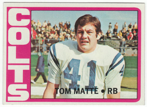 1972 Topps #216 Tom Matte Card