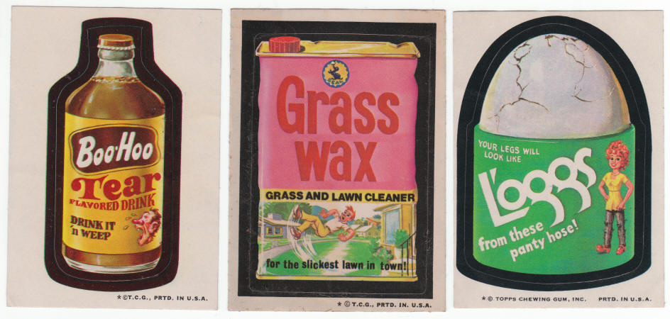 1973 1974 Topps Wacky Packages Stickers