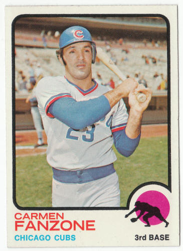 1973 Topps Baseball #139 Carmen Fanzone Rookie Card