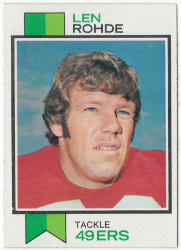 1973 Topps #181 Len Rohde Rookie Card