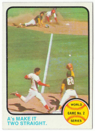 1973 Topps Baseball #204 World Series Game 2