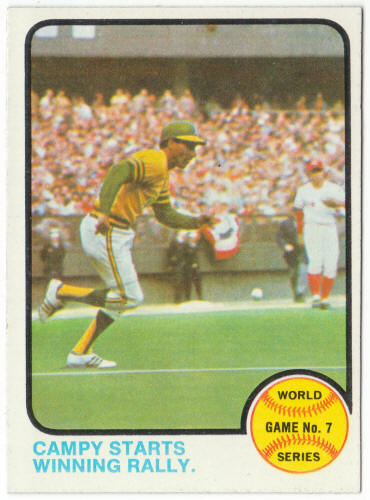 1973 Topps Baseball #209 World Series Game 7