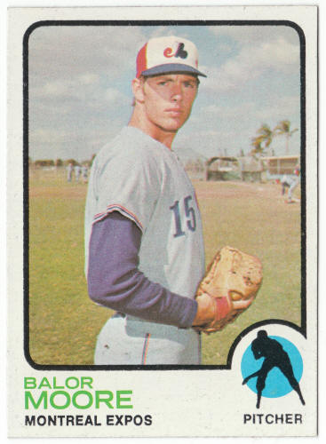1973 Topps Baseball #211 Balor Moore
