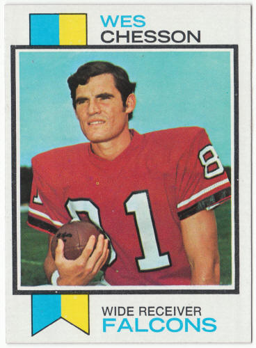 1973 Topps Football #281 Wes Chesson Rookie Card