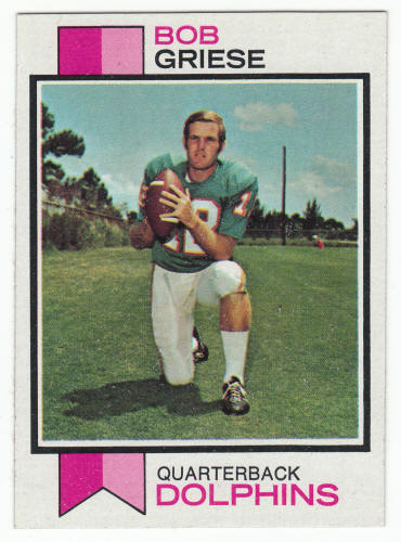 1973 Topps Bob Griese #295 NM- front