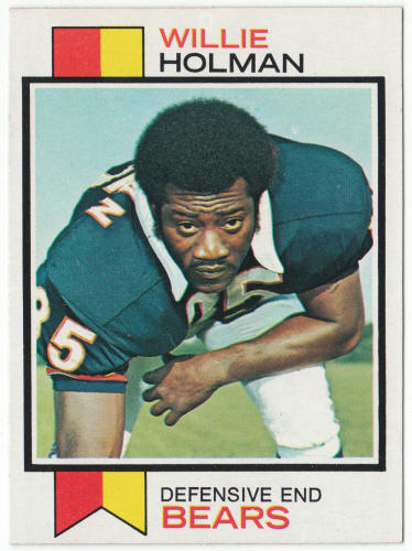 1973 Topps Football #427 Willie Holman Rookie Card