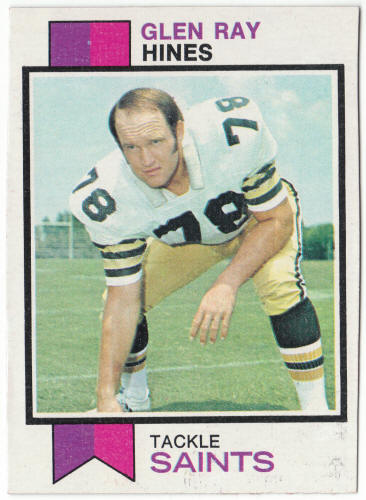 1973 Topps Football #432 Glen Ray Hines