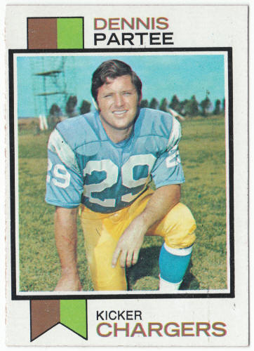 1973 Topps Football #483 Dennis Partee