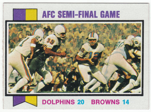 1973 Topps #136 AFC Semi Final Game front