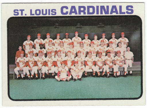 1973 Topps #219 Saint Louis Cardinals Team front