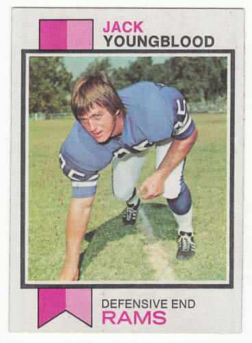 1973 Topps Jack Youngblood Rookie Card #343 front