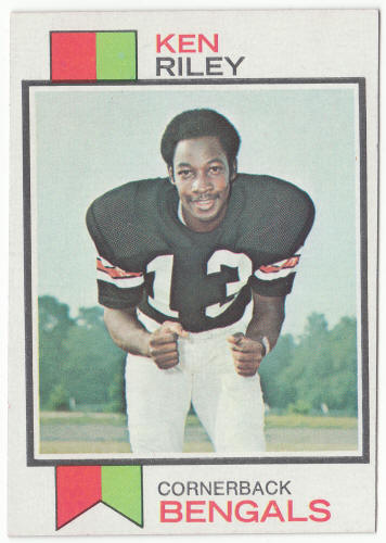 1973 Topps #171 Ken Riley Rookie Card