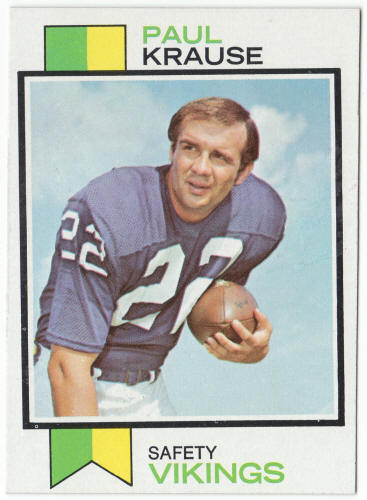 1973 Topps Football #380 Paul Krause