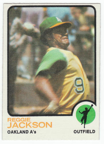 1973 Topps Reggie Jackson 255 front