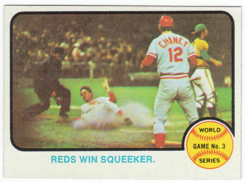 1973 Topps #205 World Series Game 3 Tony Perez front