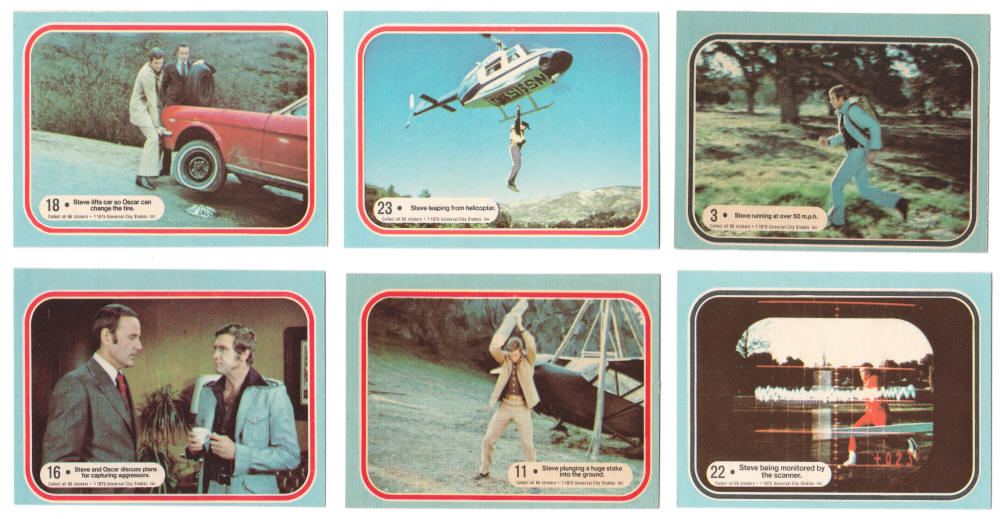 1975 Donruss Six Million Dollar Man Stickers