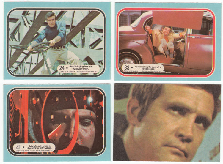1975 Donruss Six Million Dollar Man Stickers