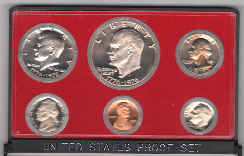 1975 S United States Proof Coin Set Obverse