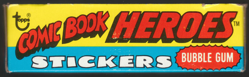 1975 Topps Comic Book Heroes Stickers Wax Pack Box