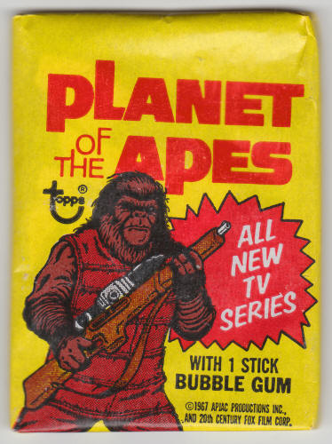 1975 Topps Planet of the Apes Unopened Wax Pack front