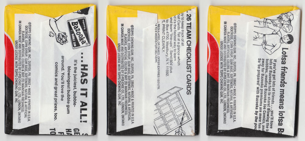 1977 Topps Charlie's Angels Series 1 Wrappers