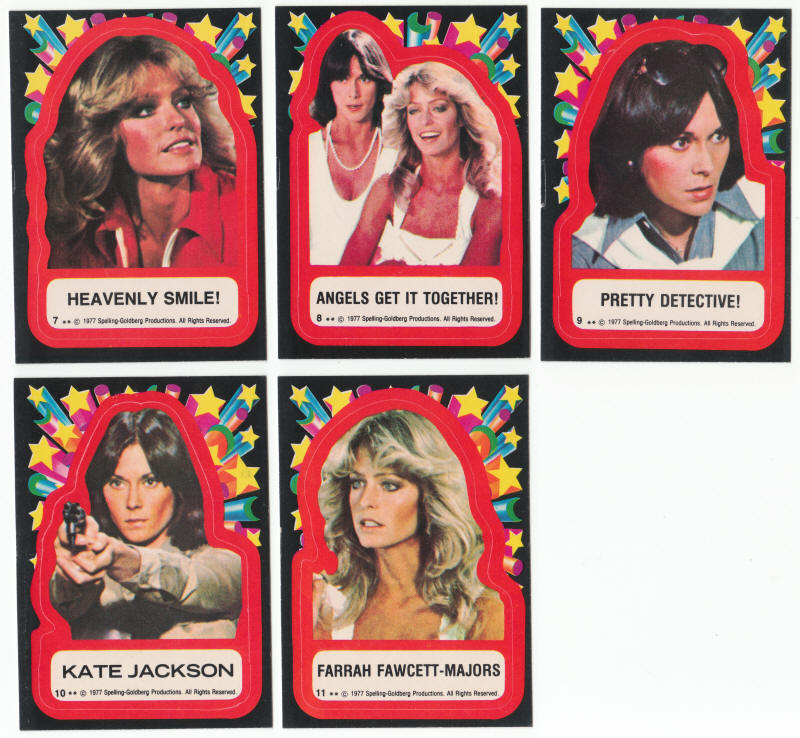 1977 Topps Charlies Angels Series 1 Stickers