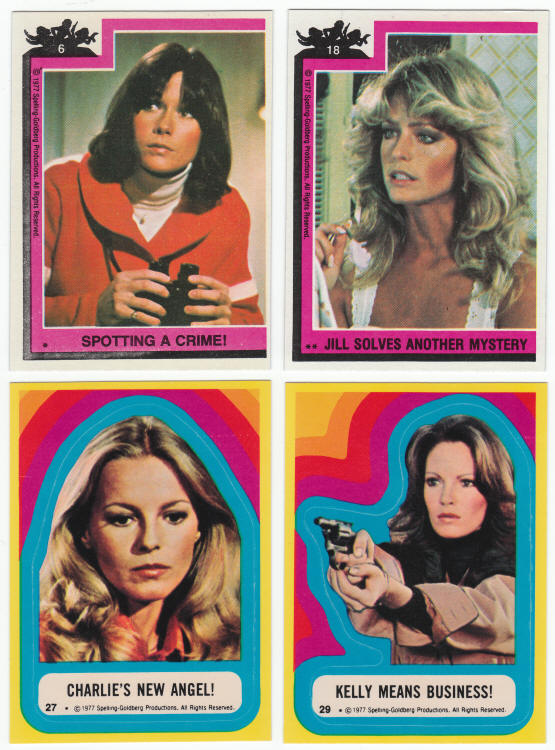 1977 Topps Charlies Angels Series 1 Cards Series 3 Stickers