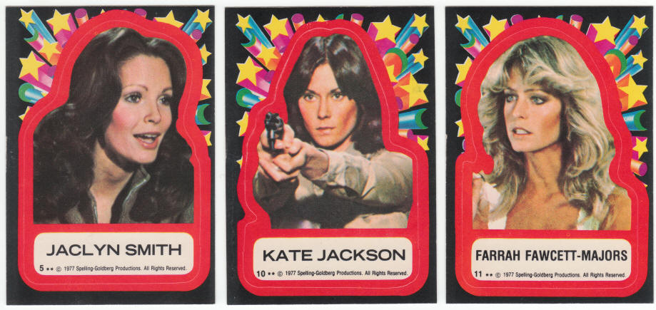 1977 Topps Charlies Angels Series 1 Stickers