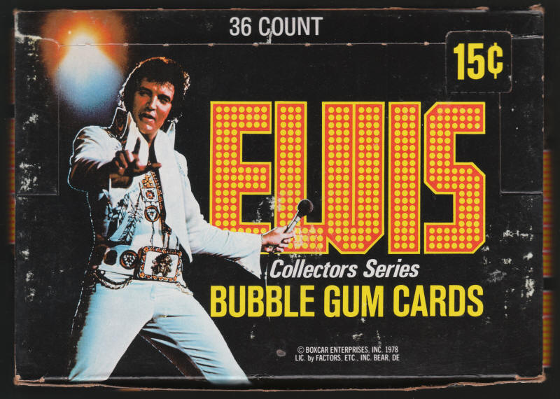1978 Donruss Elvis Wax Pack Box Lid