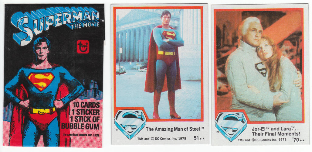 1978 Topps Superman Series 1 Trading Cards