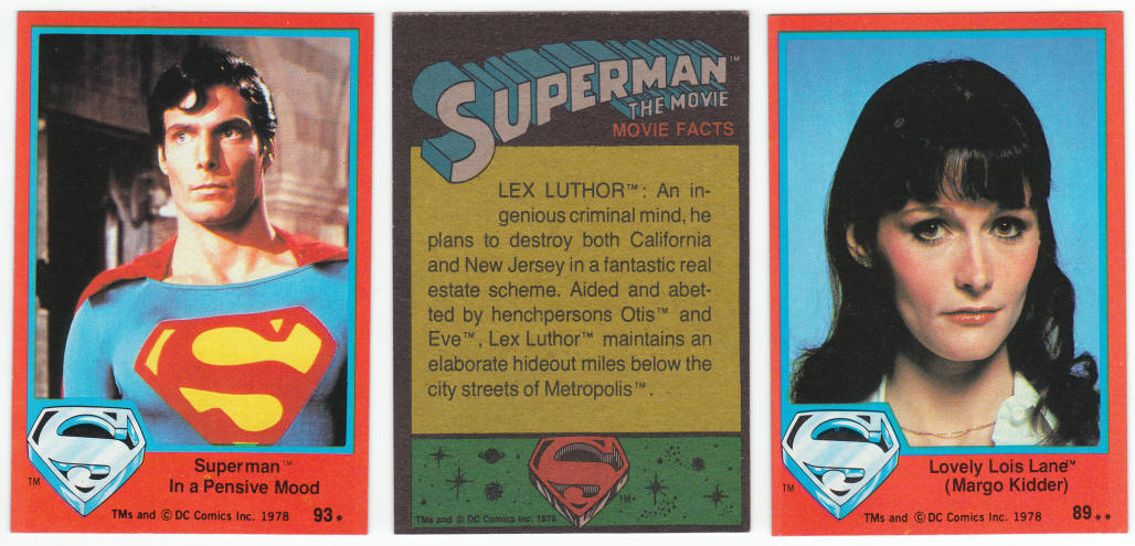 1978 Topps Superman Series 2 Trading Cards