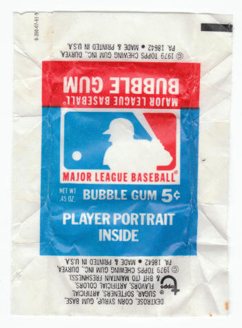 1979 Topps MLB Gum Wrapper