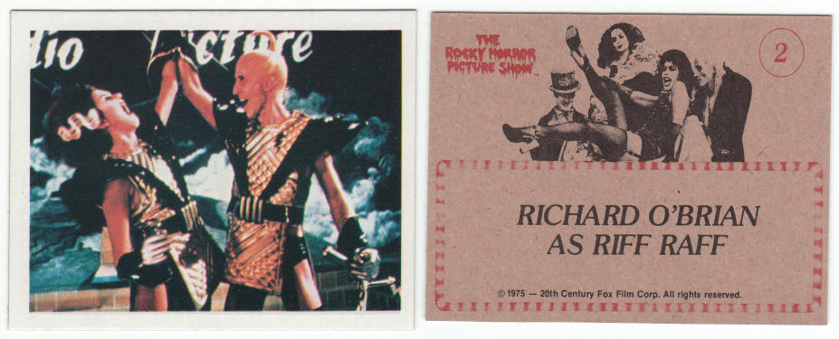 1980 FTCC The Rocky Horror Picture Show Cards