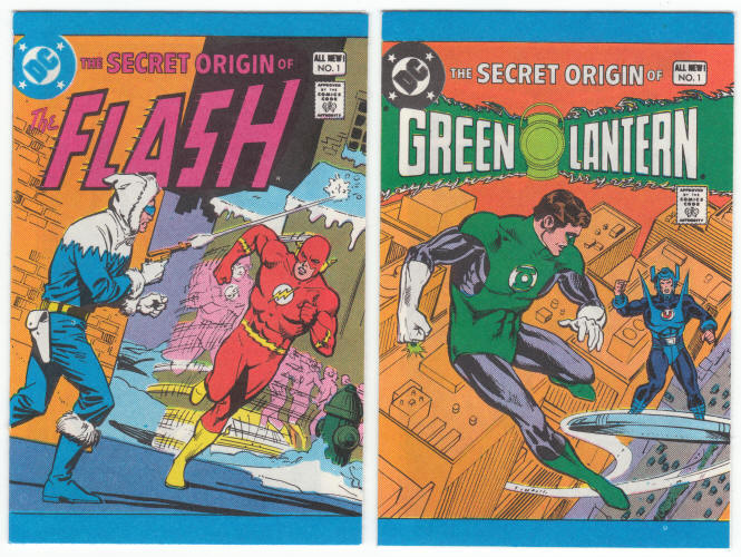 1981 Leaf Comic Book Candy DC Secret Origins Mini Comics