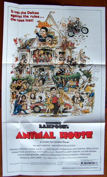 1981 Topps Movie Giant Pinup 7 Animal House