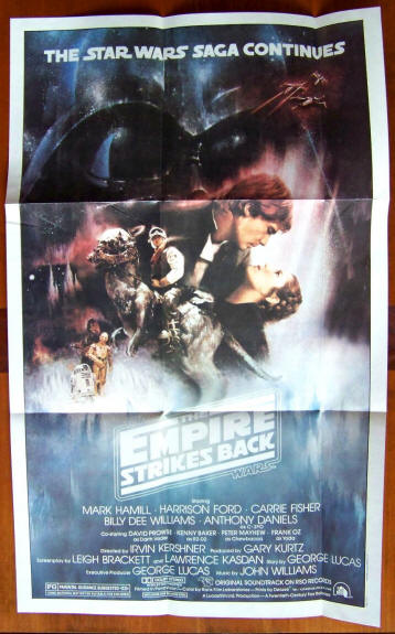 1981 Topps Movie Giant Pin up #8 The Empire Strikes Back