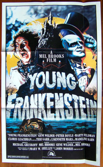 1981 Topps Movie Giant Pinup 9 Young Frankenstein
