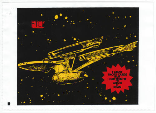 1982 FTCC Star Trek II The Wrath Of Khan Wrapper Enterprise