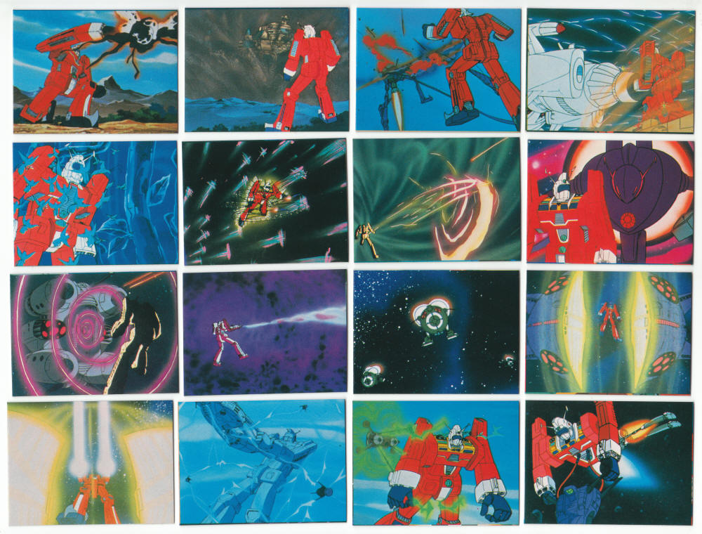1982 Yamakatsu Space Runaway Ideon Trading Cards fronts