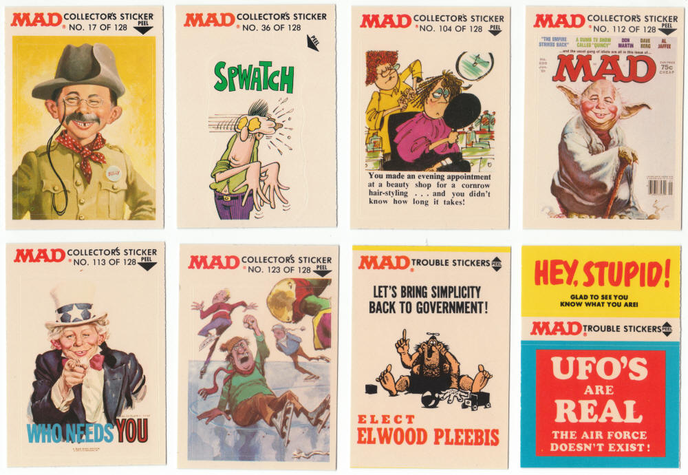 1983 Fleer MAD Collectors Stickers
