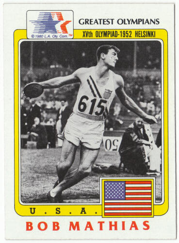 1983 Historys Greatest Olympians #59 Bob Mathias