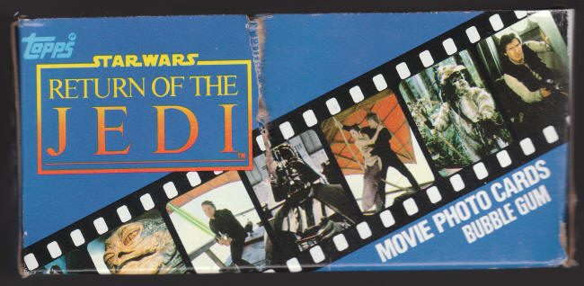 1983 Topps Star Wars The Return of the Jedi Series 1 Wax Pack Box cut side