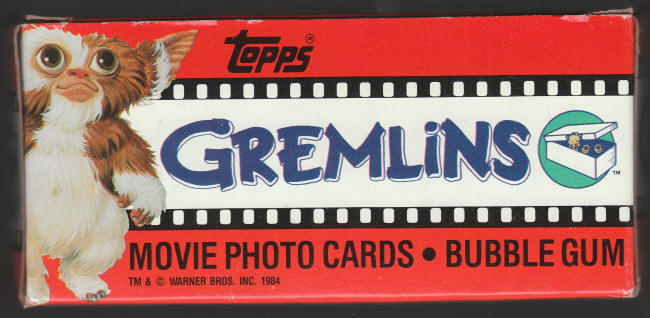 1984 Topps Gremlins Wax Box Side Front